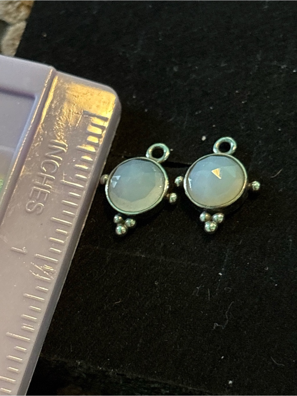 Pandora retired Sterling Silver Opalescent Round Drop Charms